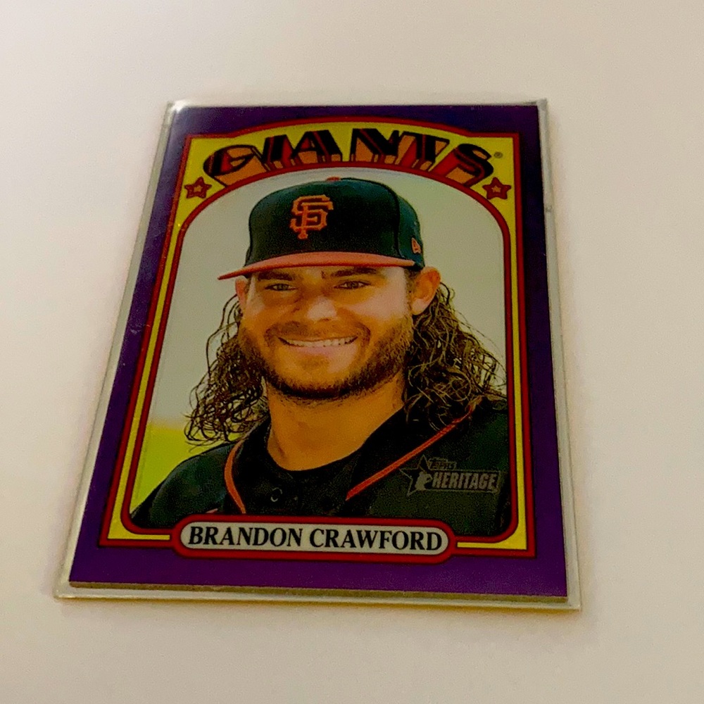 2021 heritage Brandon Crawford baseball card